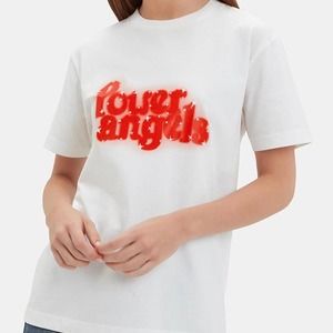 Ganni Power Angels Harris Short Sleeve T-Shirt M